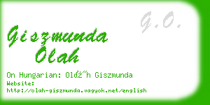 giszmunda olah business card